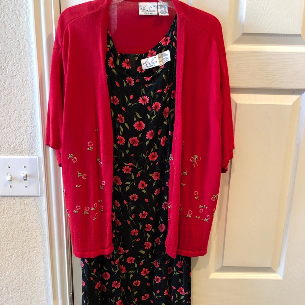 Kathie Lee woman’s dress with sweater